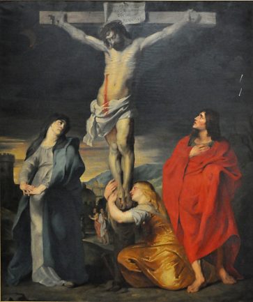 «La Crucifixion», copie du tableau de Rubens