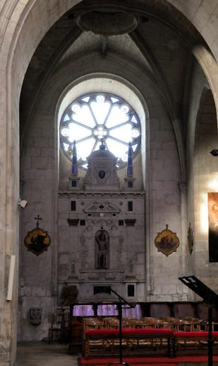 Autel-retable de saint-Sébastien dans le croisillon nord du  transept