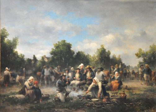 «Un jour de marché dans le Finistère» d'Adolphe Leleux