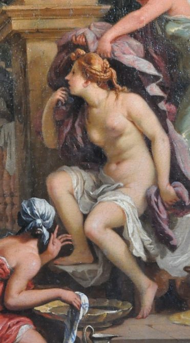 «Bethsabée au bain» de Johann Spillenberger, détail