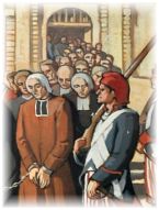 Déportation des prêtres sous le Directoire et leur incarcération dans la citadelle de Saint-Martin