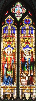 Vitrail de saint Blaise et saint Nicolas