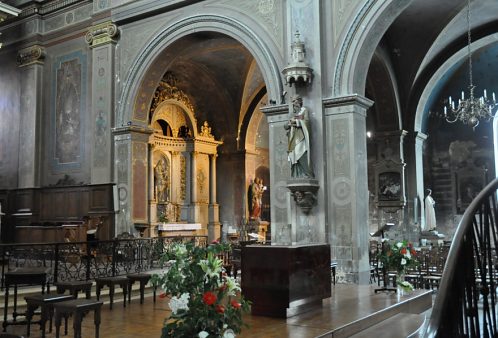 Le chœur avec vue sur la chapelle absidiale de la Vierge