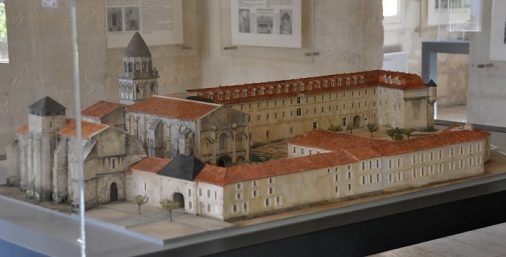 Maquette de l'abbaye avec tous ses bâtiments conventuels