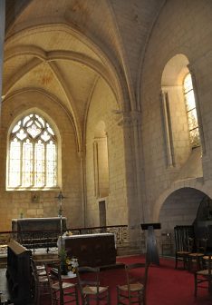 Vue du chœur gothique et des élévations