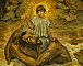 Saint Christophe portant l'Enfant Jésus (peinture murale de la nef)