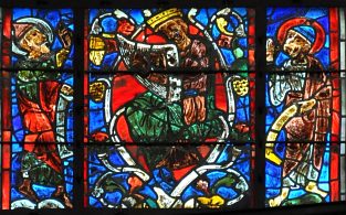 Arbre de Jessé - Le roi David jouant de la lyre (vers 1230-1235)