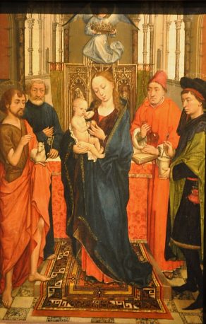 «La Vierge à l'Enfant entourée de saints» attribué à Roger Van der Weyden