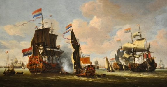 «La flotte hollandaise dans la rade d'Amsterdam»