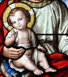 L'Enfant Jésus (vitrail de saint Joseph)