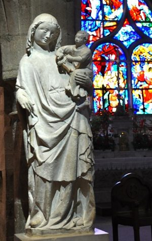 Vierge à l'Enfant du XIVe siècle
