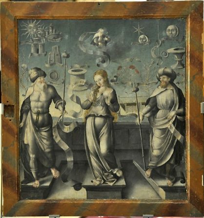 L'Immaculée Conception, XVIe siècle, grisaille sur bois