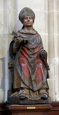 Statue de saint Germain d'Auxerre