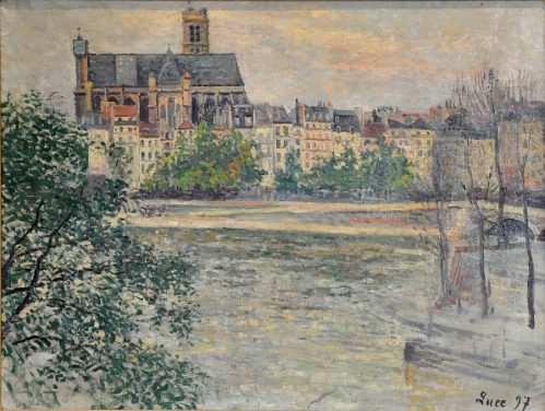 «Paris, église Saint-Gervais» de Maximilien Luce (1858-1941)