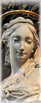 Sainte Geneviève par François Ladatte (1706-1787), détail