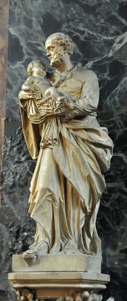Statue de saint Joseph avec l'Enfant Statue de saint Joseph avec l'Enfant