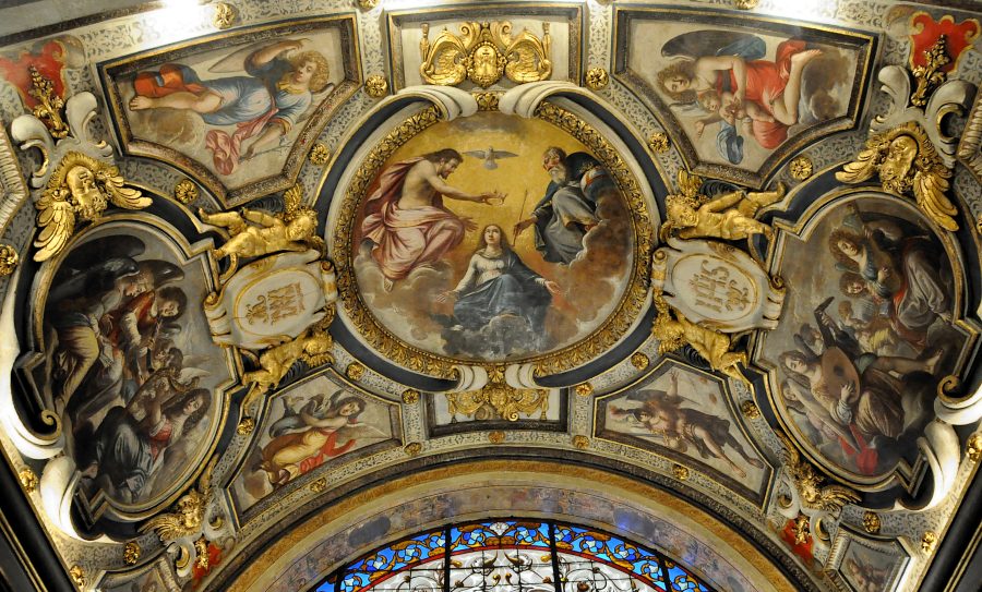 La voûte de la chapelle des Bienheureux-Martyrs-des-Carmes