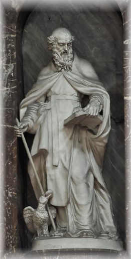 Statue d'Élie à gauche du retable Statue d'Élie à gauche du retable