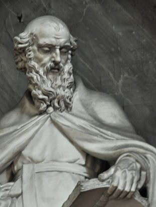 Statue d'Élie dans le chœur, détail (auteur inconnu)