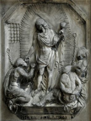 Bas-relief «Apparition du Christ à deux prisonniers»
