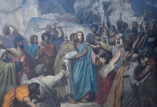 «L'Arrestation de Jésus» par Émile Signol (1804-1892), détail