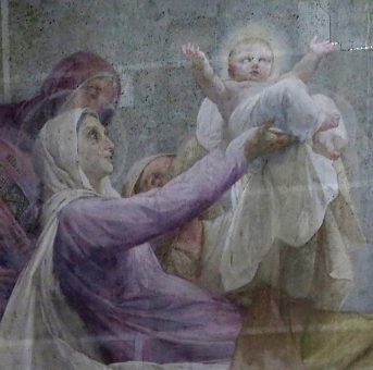 «La Naissance de Marie», détail