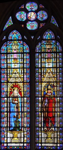 Sainte Radegonde et saint Grégoire