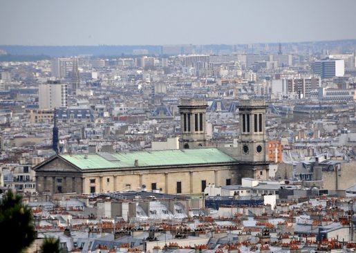 L'église Saint-Vincent-de-Paul vue depuis la butte Montmartre