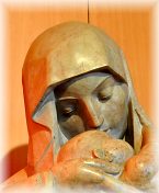 Vierge à l'Enfant de Lucienne Heuvelmans, détail