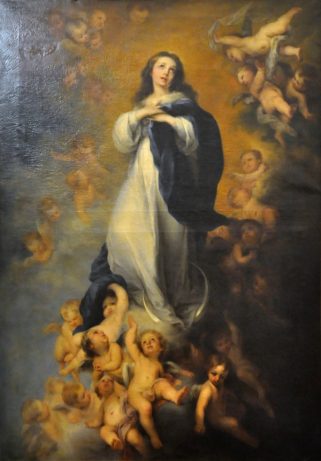 Tableau «La Vierge portée par les anges»
