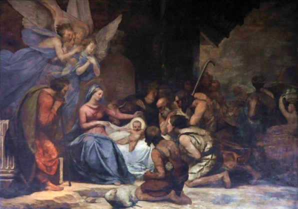 «L'Adoration des bergers» de Nicolas-Auguste Hesse