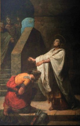 «Le baptême de saint Hippolyte» par Nicolas-Auguste Hesse