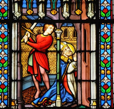 Martyre de saint Eugène (vitrail de Lusson)