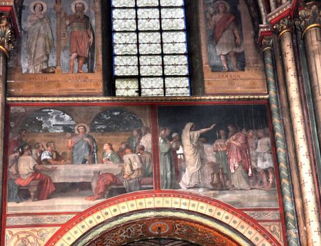 Fresque dans le transept nord