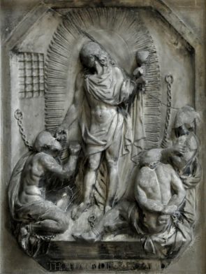 Bas-relief «Apparition du Christ  deux prisonniers»