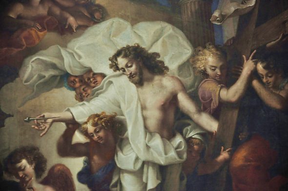 «L'Apparition du Christ à sainte Thérèse d'Avila et à saint Jean de la Croix (partie centrale)