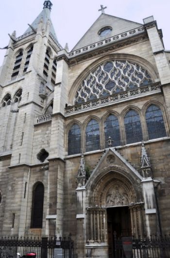Eglise Saint-Séverin à Paris, la façade ouest