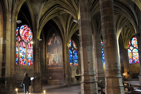 Eglise Saint-Séverin à Paris, le double déambulatoire