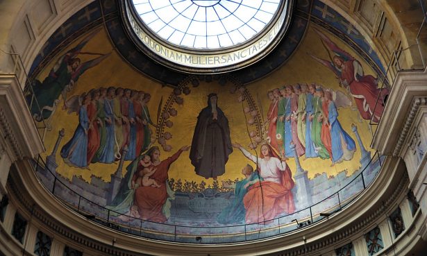 «La Glorification de sainte Élisabeth de Hongrie accueillie par les anges dans le ciel» par Jean Alaux (1786–1864)