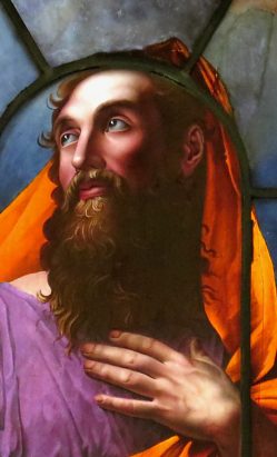 Le magnifique visage de saint Joseph en gros plan