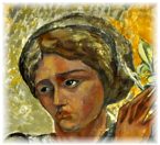 Sainte Hélène dans la fresque du chevet