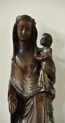 Vierge à l'Enfant, sculpture en bois
