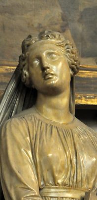 Statue de sainte Marguerite, détail