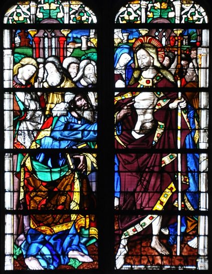 L'incrédulité de saint Thomas (vers 1500), Baie 58.