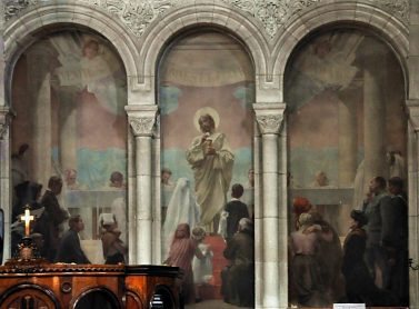 La première Communion de deux enfants ou «Le Don de l'Eucharistie»