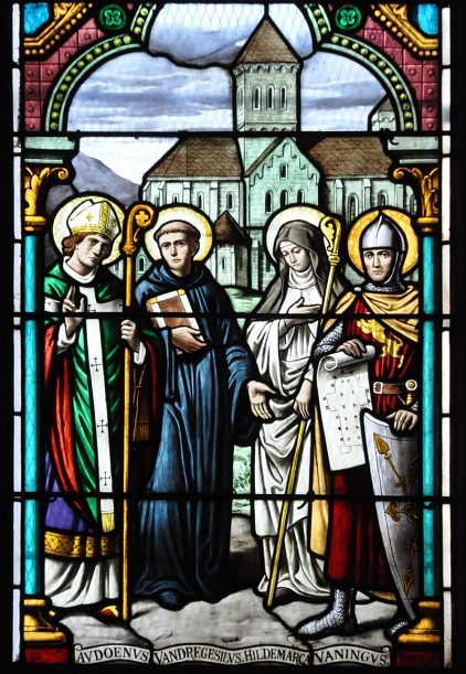 Quatre saints locaux (vitrail de l'atelier Moïse, 1903)