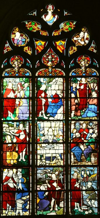 Vitrail des Apparitions évangéliques de Jésus (vers 1500-1510), Baie  5
