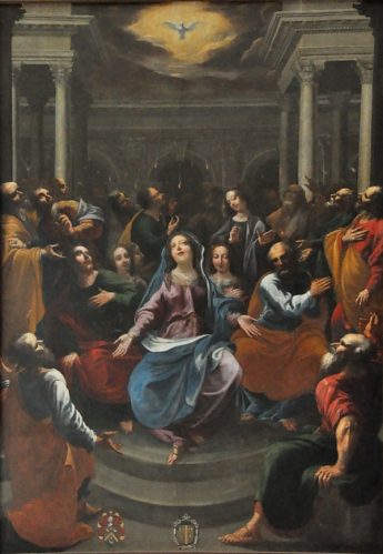 Tableau : «La Pentecôte» dans la chapelle Saint-Barthélemy