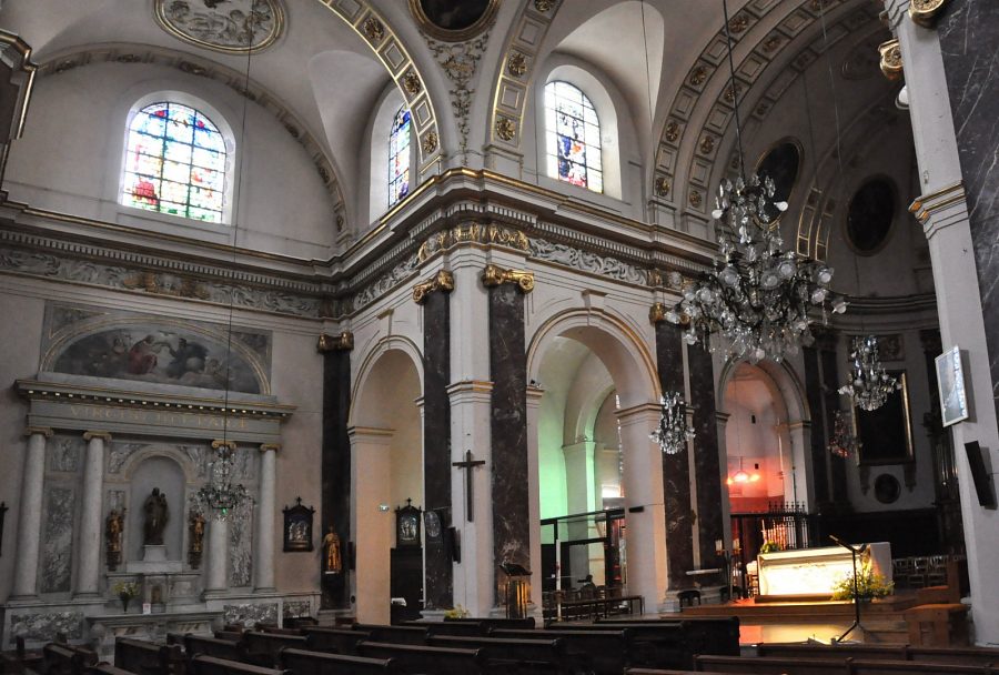 Le transept et le chœur de l'église Saint-Romain