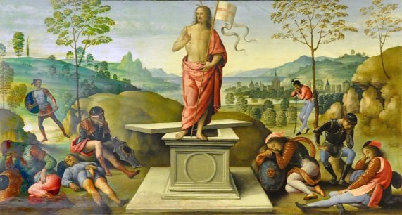 «La Résurrection du Christ», huile sur bois.